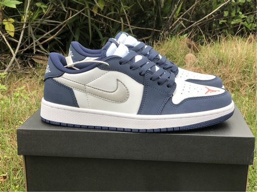 Nike SB x AJ 1 LOW low_ White and Blue Navy Blue_ number CJ7891-400_ full code shipment 39--45-1de3a1e4